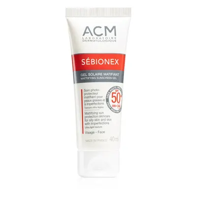 ACM Sébionex SPF 50+ zmatňující pleťový gel 40 ml