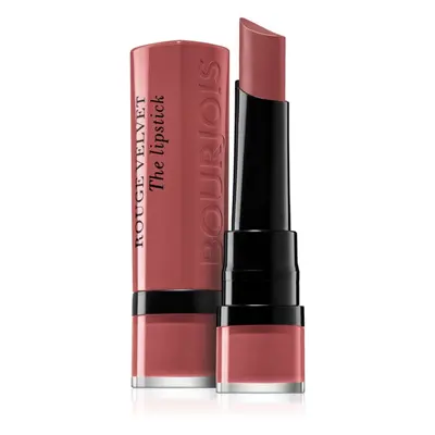 Bourjois Rouge Velvet The Lipstick matná rtěnka odstín 33 Rose Water 2,4 g