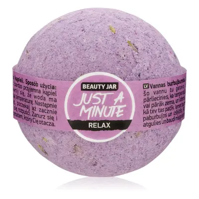 Beauty Jar Just A Minute Relax koupelová bomba se sladkým mandlovým olejem a levandulí 150 g