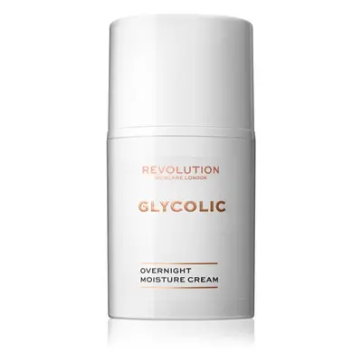 Revolution Skincare Glycolic Acid Glow rozjasňující a obnovující noční krém 50 ml