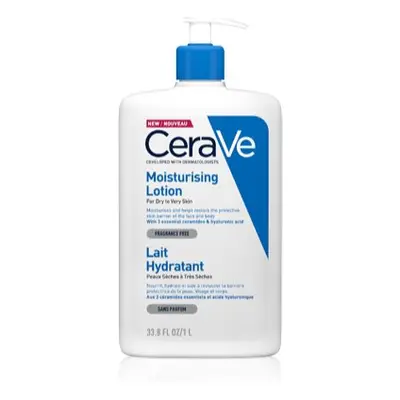 CeraVe Moisturizers Lotion hydratační mléko na tělo a obličej pro suchou až velmi suchou pokožku