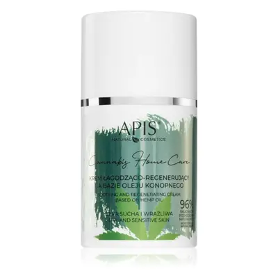 Apis Natural Cosmetics Cannabis Home Care lehký hydratační krém pro suchou až citlivou pleť 50 m