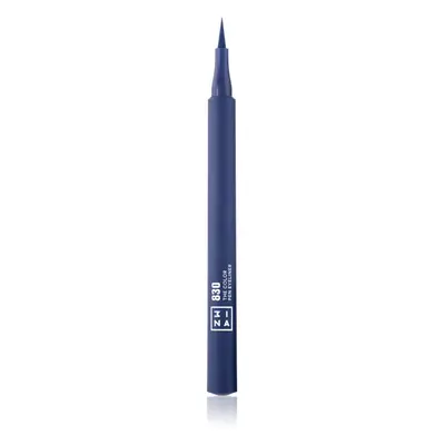 3INA The Color Pen Eyeliner oční linky ve fixu odstín 830 - Navy blue 1 ml