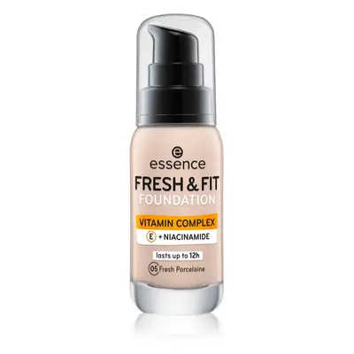 Essence Fresh & Fit tekutý make-up odstín 05 Fresh Porcelaine 30 ml