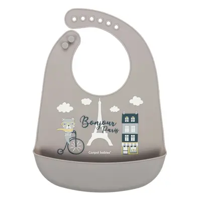 Canpol babies Bonjour Paris Bibs bryndák Beige 1 ks