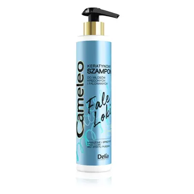 Delia Cosmetics Cameleo Fale Loki šampon pro kudrnaté a vlnité vlasy s keratinem 250 ml