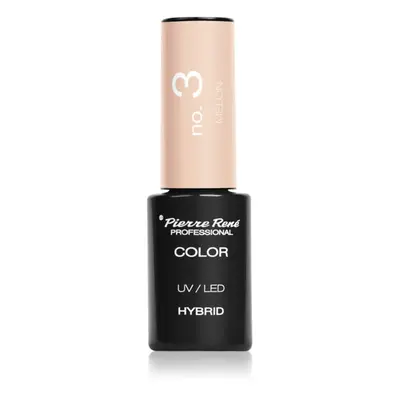 Pierre René Nails Hybrid gelový lak na nehty s použitím UV/LED lampy odstín No. 3 Melon 6 ml