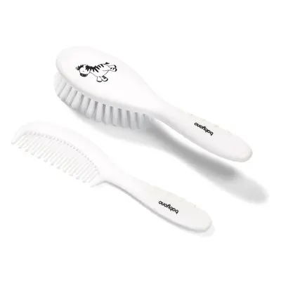 BabyOno Hair Brush kartáč na vlasy White 2 ks