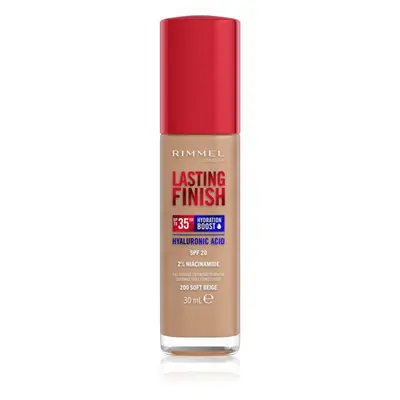 Rimmel Lasting Finish 35H Hydration Boost hydratační make-up SPF 20 odstín 200 Soft Beige 30 ml