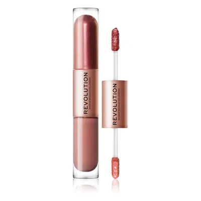 Makeup Revolution Double Up tekuté oční stíny 2 v 1 odstín Infatuated Rose Gold 2x2,2 ml