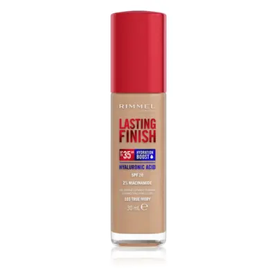 Rimmel Lasting Finish 35H Hydration Boost hydratační make-up SPF 20 odstín 103 True Ivory 30 ml