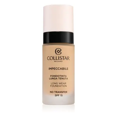 Collistar Impeccabile Long Wear Foundation dlouhotrvající make-up SPF 15 3R Rosy Natural 30 ml