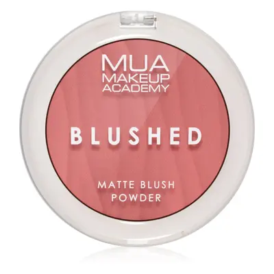 MUA Makeup Academy Blushed Powder Blusher pudrová tvářenka odstín Rouge Punch 5 g