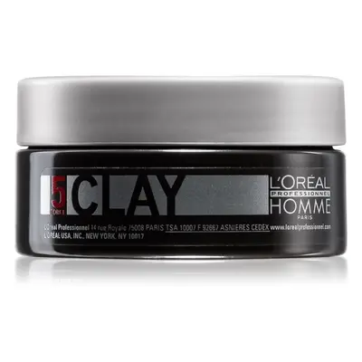 L’Oréal Professionnel Homme 5 Force Clay modelovací hlína silné zpevnění 50 ml