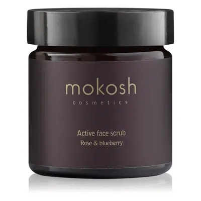 Mokosh Rose & Blueberry hydratační pleťový peeling 60 ml