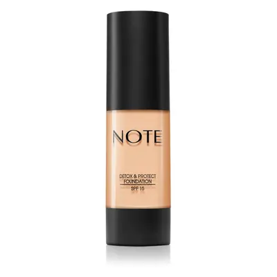 Note Cosmetique Detox & Protect tekutý make-up s matným finišem SPF 15 odstín 01 Beige 30 ml