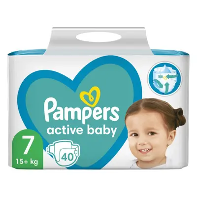 Pampers Active Baby Size 7 jednorázové pleny 15+ kg 40 ks