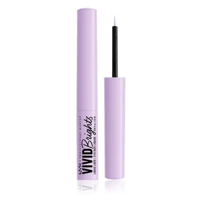 NYX Professional Makeup Vivid Brights tekuté oční linky odstín 07 Lilac Link 2 ml