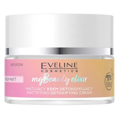 Eveline Cosmetics My Beauty Elixir Peach Matt detoxikační krém s matným efektem 50 ml