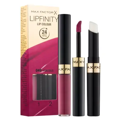 Max Factor Lipfinity Lip Colour dlouhotrvající rtěnka s balzámem odstín 040 Vivacious 4,2 g