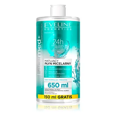 Eveline Cosmetics FaceMed+ matující micelární voda 650 ml