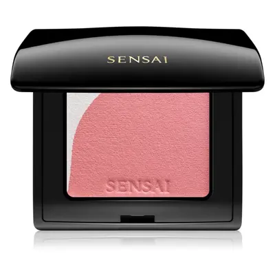 Sensai Blooming Blush rozjasňující tvářenka se štětečkem odstín 02 Blooming Peach 4 g