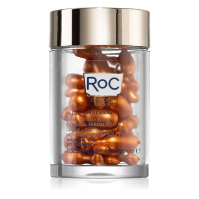 RoC Multi Correxion Revive + Glow aktivní vitaminové noční sérum v kapslích 30 ks