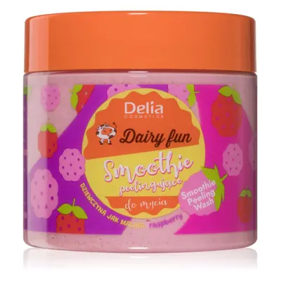 Delia Cosmetics Dairy Fun tělový peeling Raspberry 350 g