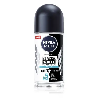 Nivea Men Invisible Black & White kuličkový antiperspirant pro muže 50 ml