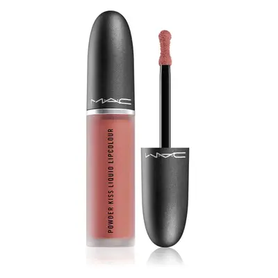 MAC Cosmetics Powder Kiss Liquid Lipcolour matná tekutá rtěnka odstín Date-Maker 5 ml