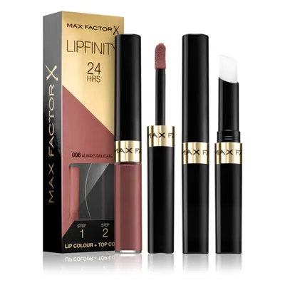 Max Factor Lipfinity Lip Colour dlouhotrvající rtěnka s balzámem odstín 006 Always Delicate 4,2 