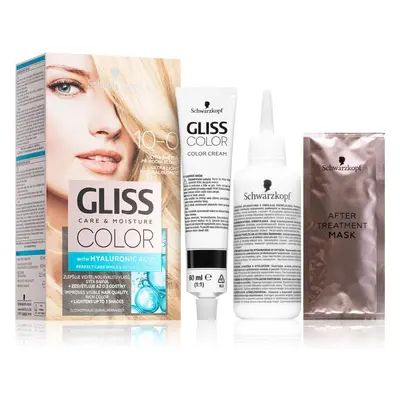 Schwarzkopf Gliss Color permanentní barva na vlasy odstín 10-0 Ultra světlá přírodní blond 1 ks