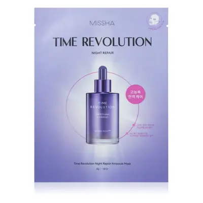 Missha Time Revolution Night Repair Ampoule plátýnková maska proti vráskám 30 g