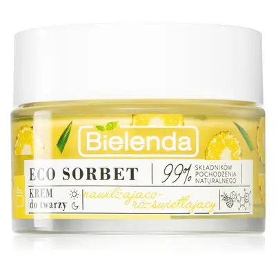 Bielenda Eco Sorbet Pineapple hydratační a rozjasňující pleťový krém 50 ml