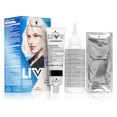 Schwarzkopf LIVE Intense Colour permanentní barva na vlasy odstín B11 Mrazivá blond 1 ks