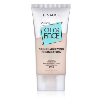 LAMEL OhMy Clear Face vysoce krycí make-up pro problematickou a mastnou pokožku odstín 401 40 ml