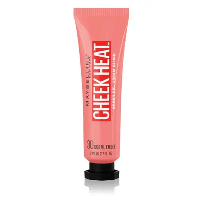 MAYBELLINE NEW YORK Face Studio Cheek Heat krémová tvářenka odstín 30 Coral Ember 10 ml