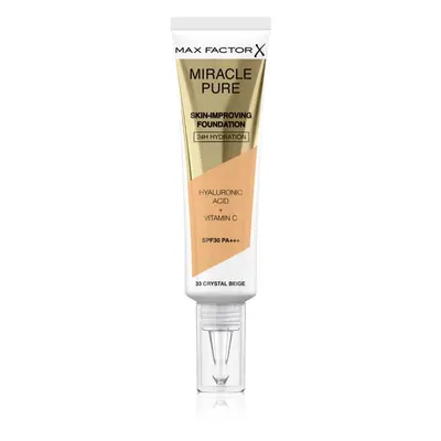 Max Factor Miracle Pure Skin dlouhotrvající make-up SPF 30 odstín 33 Crystal Beige 30 ml