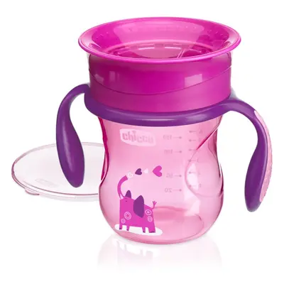 Chicco Perfect 360 tréninkový hrnek s držadly 12m+ Pink 200 ml