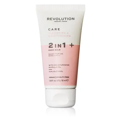 Revolution Skincare Hand Care Sanitiser and Moisture Balm čisticí gel na ruce s hydratačním účin