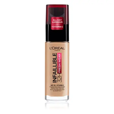 L’Oréal Paris Infaillible 32H Fresh Wear dlouhotrvající tekutý make-up odstín 140 Golden Beige 3