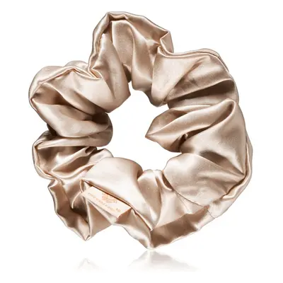 Crystallove Silk Scrunchie hedvábná gumička do vlasů Gold 1 ks