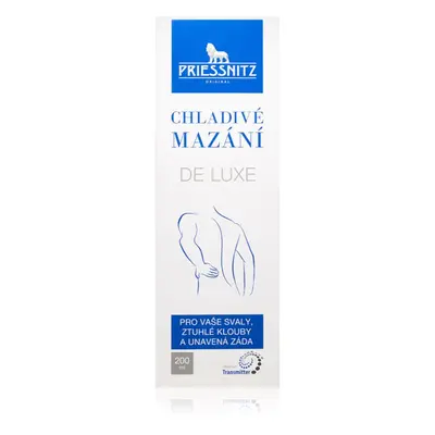 Priessnitz Cooling gel De Luxe chladivý masážní gel na svaly a klouby 200 ml