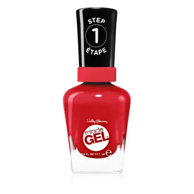 Sally Hansen Miracle Gel™ gelový lak na nehty bez užití UV/LED lampy odstín 444 Off With Her Red