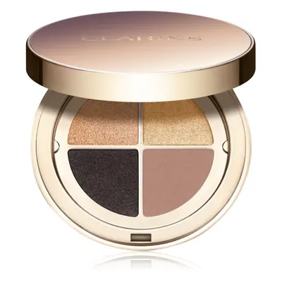 Clarins Ombre 4 Colour Eye Palette paletka očních stínů pro dlouhotrvající efekt odstín 08 - Amb