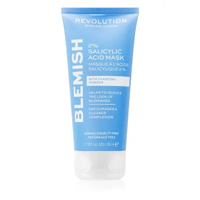 Revolution Skincare Blemish 2% Salicylic Acid čisticí maska s 2% kyselinou salicylovou 65 ml