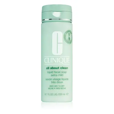 Clinique Liquid Facial Soap Extra-Mild tekuté mýdlo pro suchou až velmi suchou pleť 200 ml