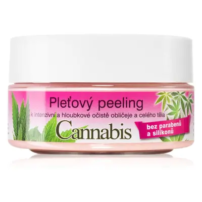 Bione Cosmetics Cannabis pleťový peeling na obličej a tělo 200 g