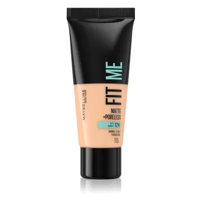 MAYBELLINE NEW YORK Fit Me! Matte+Poreless matující make-up pro normální a mastnou pleť odstín 1