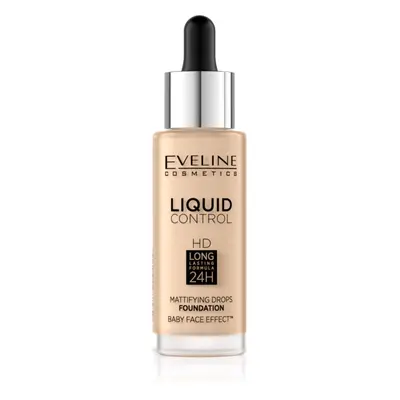 Eveline Cosmetics Liquid Control tekutý make-up s pipetou odstín 015 Light Vanilla 32 ml